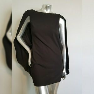 Black cape dress